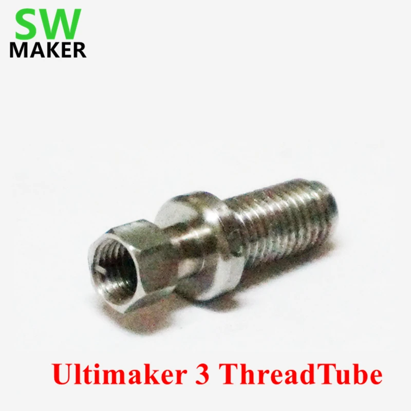 SWMAKER 2018 Ultimaker 3 UM3 PP ThreadTube heater break Extruder throat,Non-standard parts for 3mm filament 3D printer
SWMAKER 2018 Ultimaker 3 UM3 PP ThreadTube heater break Extruder throat,Non-standard parts for 3mm filament 3D printer