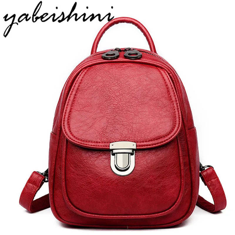 2019 Vintage Small Women Leather Backpacks Female Shoulder Bag Sac A Dos Ladies Back pack Bagpack School Bags For Teenage Girls
2019 Vintage Small Women Leather Backpacks Female Shoulder Bag Sac A Dos Ladies Back pack Bagpack School Bags For Teenage Girls