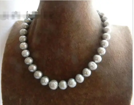 Hot sale new Style >>>>> 17.5'' 12mm-14mm Round Gray Freshwater Pearl Silver Necklace
Hot sale new Style >>>>> 17.5'' 12mm-14mm Round Gray Freshwater Pearl Silver Necklace