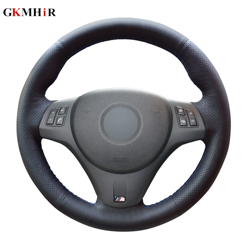 DIY Black Steering Wheel Cover Artificial Leather Car Steering Wheel Cover for BMW M3 2009-2013 E92 
DIY Black Steering Wheel Cover Artificial Leather Car Steering Wheel Cover for BMW M3 2009-2013 E92