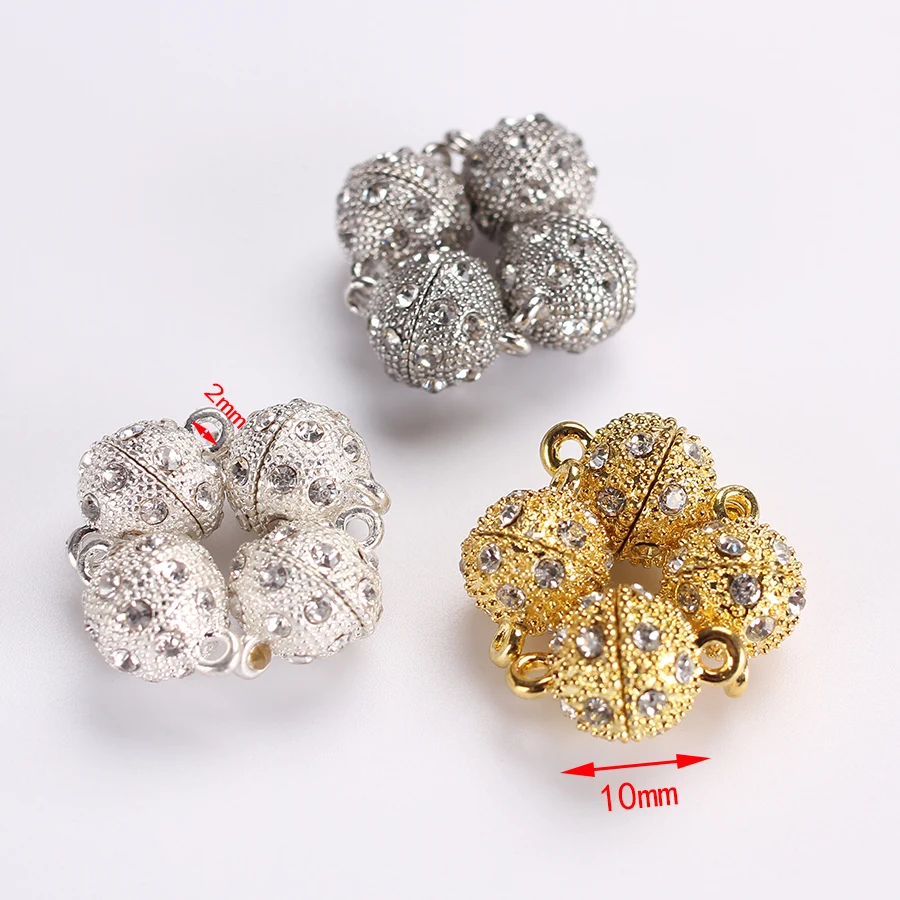 10pc/lot 10mm magnetic clasp snap closure buckles button for diy bracelet necklace chain end connector jewelry making components
10pc/lot 10mm magnetic clasp snap closure buckles button for diy bracelet necklace chain end connector jewelry making components