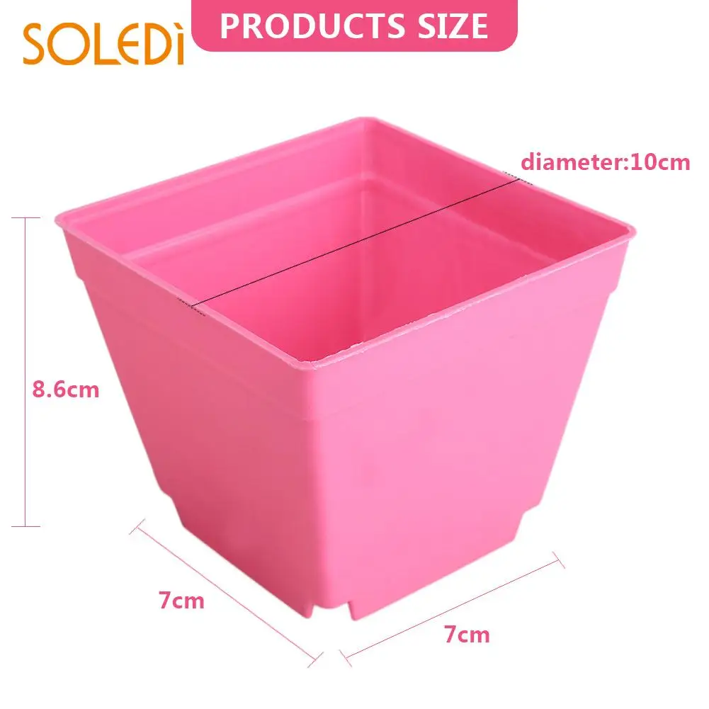 Mini Flower Pot Square Planters Multi-Meat Basin Colorful 10*10cm 8 Color Plastic Planters Pot Trays Plant Care Garden Pot
Mini Flower Pot Square Planters Multi-Meat Basin Colorful 10*10cm 8 Color Plastic Planters Pot Trays Plant Care Garden Pot