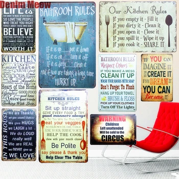 OUR KITCHEN RULES Shabby Chic Metal Signs Bar Pub Restaurant Home Decor ART Wall Stickers Vintage Metal Painting Plaque N090
OUR KITCHEN RULES Shabby Chic Metal Signs Bar Pub Restaurant Home Decor ART Wall Stickers Vintage Metal Painting Plaque N090