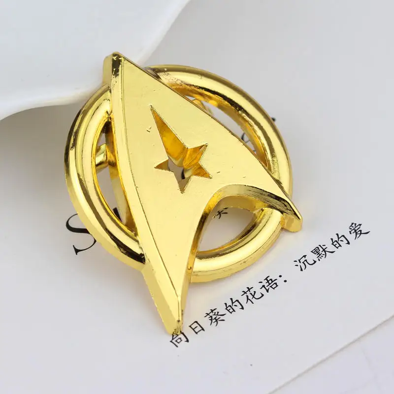 Hot Sale Movie Star Trek Brooch Gold Silver Round badge Star Trek Costume Lapel Pin Brooches For Women And Men Fashion Jewelry
Hot Sale Movie Star Trek Brooch Gold Silver Round badge Star Trek Costume Lapel Pin Brooches For Women And Men Fashion Jewelry