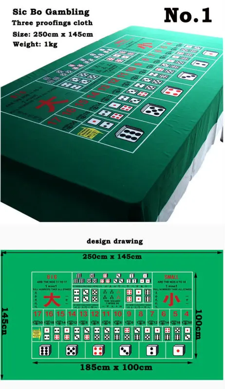 1pc Dice Game Cloth Layout can be customized with good ablities of flame-proof, water-proof & pollution resisitant.
1pc Dice Game Cloth Layout can be customized with good ablities of flame-proof, water-proof & pollution resisitant.