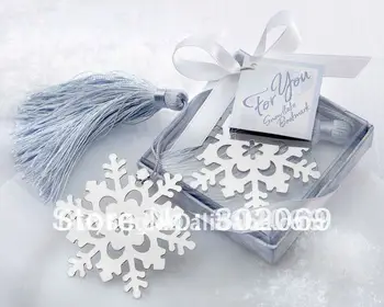 Silver Finish Snowflake Bookmark With Ice Blue Tassel Alloy Bookmark Wedding Bookmark 20pcs
Silver Finish Snowflake Bookmark With Ice Blue Tassel Alloy Bookmark Wedding Bookmark 20pcs