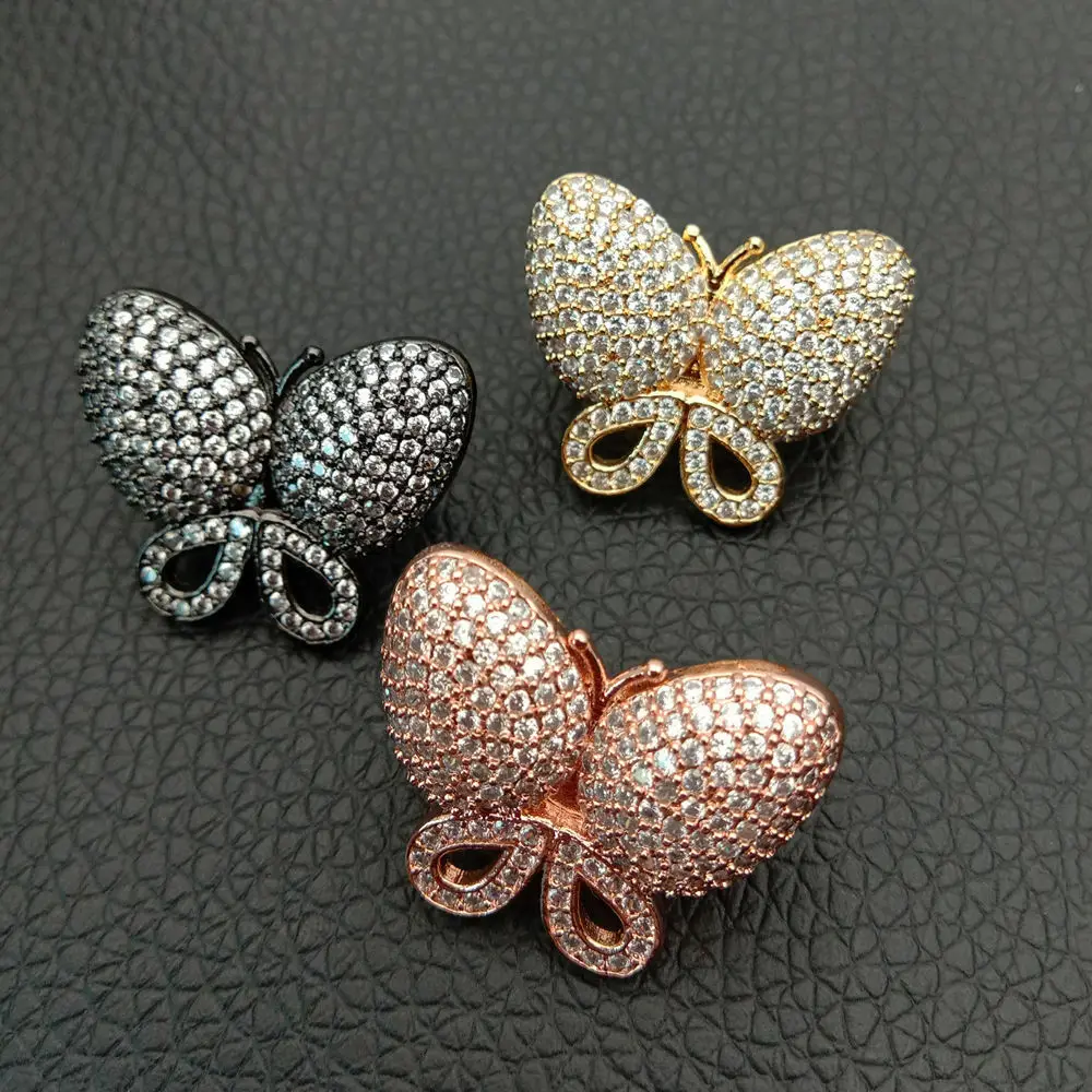 Cubic Zircon Micro pave butterfly fixed interlayer clasp clip double connector DIY Jewelry Findings
Cubic Zircon Micro pave butterfly fixed interlayer clasp clip double connector DIY Jewelry Findings