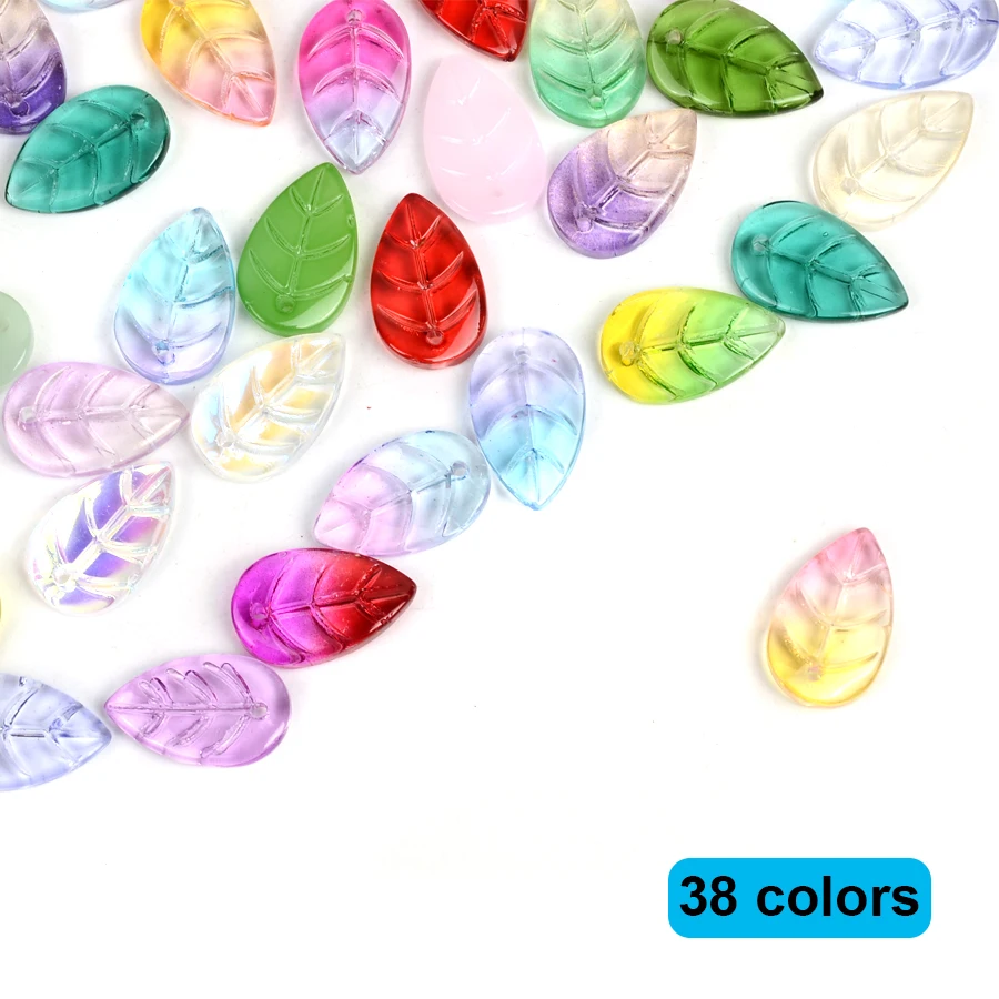 11*18mm Leaf Shape Crystal Czech Glass Beads for Jewelry Making Loose Spacer Lampwork Beads Ornaments Materials DIY Accessories
11*18mm Leaf Shape Crystal Czech Glass Beads for Jewelry Making Loose Spacer Lampwork Beads Ornaments Materials DIY Accessories