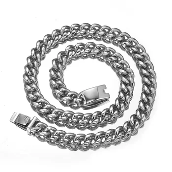 New Design 13/15/19mm Stainless Steel Curb Cuban Necklace for Men Women Silver Color Necklace Fashion Jewelry 7-40" 
New Design 13/15/19mm Stainless Steel Curb Cuban Necklace for Men Women Silver Color Necklace Fashion Jewelry 7-40"