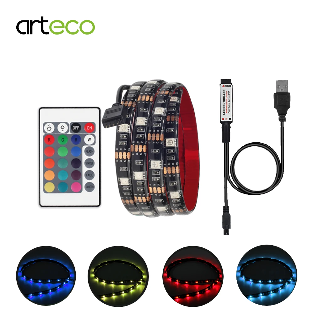 5V USB LED Strip 5050 24 Key IR Remote/Mini 3Key Controller for TV background lighting RGB LED Strip light IP20/IP65 waterproof
5V USB LED Strip 5050 24 Key IR Remote/Mini 3Key Controller for TV background lighting RGB LED Strip light IP20/IP65 waterproof