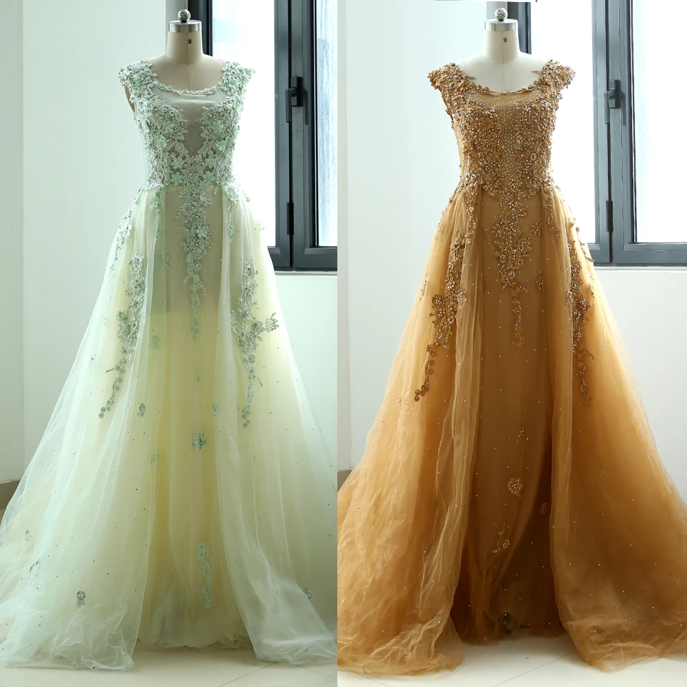 Scoop Neck Floor-Length Crystal Lace Tulle Bridesmaid Prom Party Formal Evening Dress Wedding Ball Gown 262156
Scoop Neck Floor-Length Crystal Lace Tulle Bridesmaid Prom Party Formal Evening Dress Wedding Ball Gown 262156
