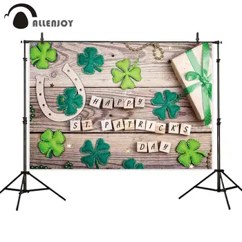 Allenjoy ST.Patrick's Day backdrop shamrocks wooden board gift box children for photography photobooth photocall background 
Allenjoy ST.Patrick's Day backdrop shamrocks wooden board gift box children for photography photobooth photocall background