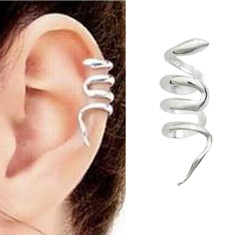 Jstyle 20Pcs Adjustable Ear Cuffs Earrings Set for Women Stainless Steel Non-Piercing Cartilage Clip On Wrap Earring Set