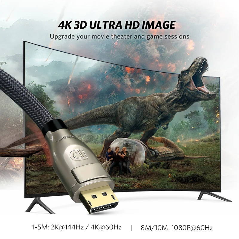 Кабель Ugreen DisplayPort 144 Гц кабель подключения дисплея 1 2 4K 60 для HDTV графических карт