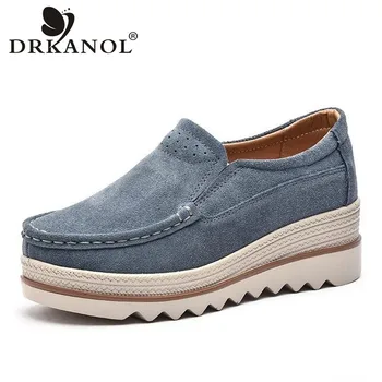 DRKANOL 2020 Spring Autumn New Women Shoes Vintage Style Cow Suede Wedge Platform Heel Casual Shoes Women Chaussure Femme H522
DRKANOL 2020 Spring Autumn New Women Shoes Vintage Style Cow Suede Wedge Platform Heel Casual Shoes Women Chaussure Femme H522