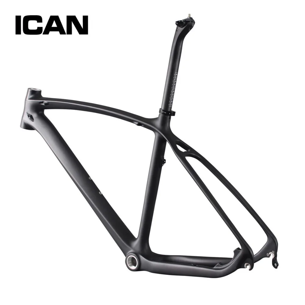 ICAN BIKES Full Carbon 26er mtb frame mountain bike frameset UD-matt internal cable BSA frame with seat post and clamp XT260
ICAN BIKES Full Carbon 26er mtb frame mountain bike frameset UD-matt internal cable BSA frame with seat post and clamp XT260