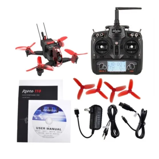 

Walkera Rodeo 110 DEVO 7 Remote Control Goggle 4 FPV Glasses RC Racing Drone FPV Quadcopter RTF (600TVL Camera Included )