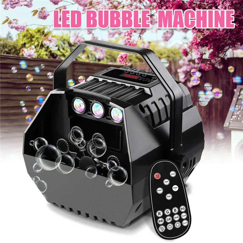 Bubble Machine Remote Control LED Lamp Romantic Light Wireless Automatic Bubble Machine Great for Wedding Birthday Parties
Bubble Machine Remote Control LED Lamp Romantic Light Wireless Automatic Bubble Machine Great for Wedding Birthday Parties