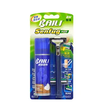 Shaving & Hair Removal 2-Layer Blades Manual Shaving Razor + Shaving Foam Set for Men
Shaving & Hair Removal 2-Layer Blades Manual Shaving Razor + Shaving Foam Set for Men