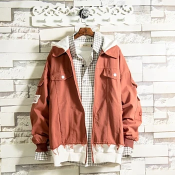 Spring Casual Cotton Jacket Men Red Big Size Hoodie Patchwork Korean Personality Jackets Streetwear Zipper Chamarras Para Hombre
Spring Casual Cotton Jacket Men Red Big Size Hoodie Patchwork Korean Personality Jackets Streetwear Zipper Chamarras Para Hombre