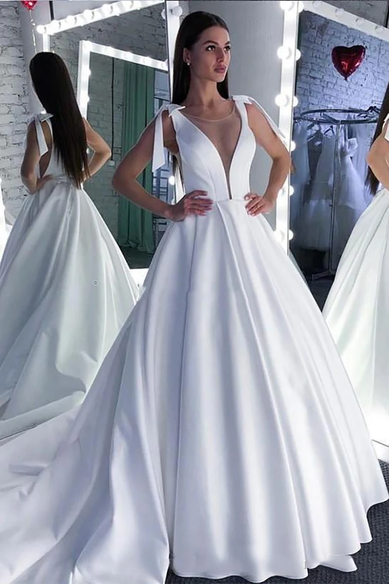 LORIE Wedding Dress 2019 Lace Scoop A-Line Elegant Satin Long Princess Vintage Bridal Dress Sexy Wedding Gown Custom Made
LORIE Wedding Dress 2019 Lace Scoop A-Line Elegant Satin Long Princess Vintage Bridal Dress Sexy Wedding Gown Custom Made