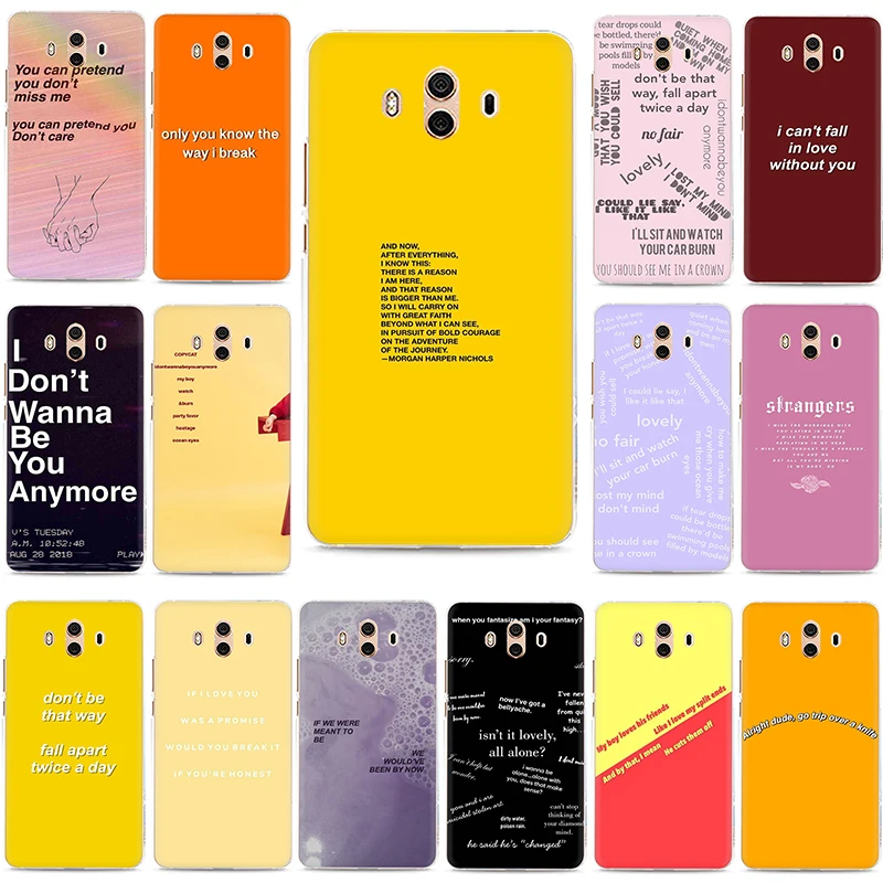 Song Lyrics Billie Eilish Aesthetic Hard phone case for Huawei Y6 Y7 Prime Y9 2017 2018 Mate 10 20 30 Pro Lite Nova 2i Lite 3 3i
Song Lyrics Billie Eilish Aesthetic Hard phone case for Huawei Y6 Y7 Prime Y9 2017 2018 Mate 10 20 30 Pro Lite Nova 2i Lite 3 3i