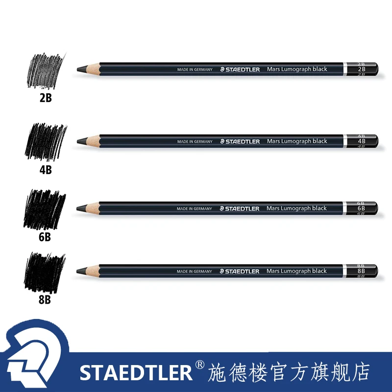 1 pc Staedtler Ergosoft Coloring Pencil Black Barrel Staedtler Mars Lumograph Drawing Sketching Pencils 2B 4B 6B 8B 4 Degrees
1 pc Staedtler Ergosoft Coloring Pencil Black Barrel Staedtler Mars Lumograph Drawing Sketching Pencils 2B 4B 6B 8B 4 Degrees