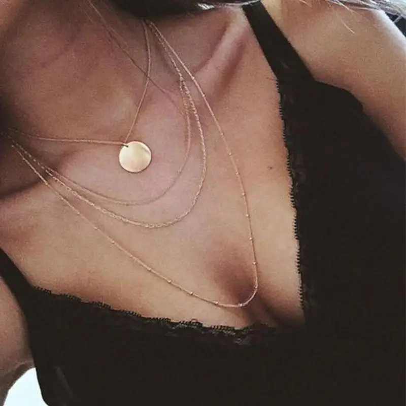 Delicate Gold Layering Disc Necklace Fashion Everyday Jewelry Layered Necklace Set For Women Boho Medallion Necklace Collier
Delicate Gold Layering Disc Necklace Fashion Everyday Jewelry Layered Necklace Set For Women Boho Medallion Necklace Collier