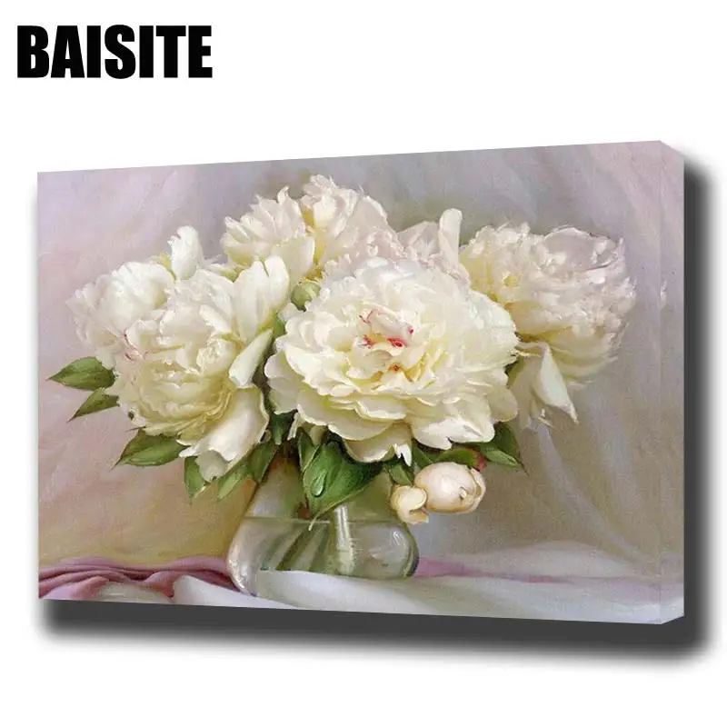 BAISITE DIY Framed Oil Painting By Numbers Flowers Pictures Canvas Painting For Living Room Wall Art Home Decor E774
BAISITE DIY Framed Oil Painting By Numbers Flowers Pictures Canvas Painting For Living Room Wall Art Home Decor E774