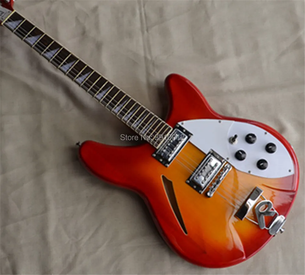 New Arrival custom red rick 360 semi hollow body 12 strings jazz electric guitar.
New Arrival custom red rick 360 semi hollow body 12 strings jazz electric guitar.