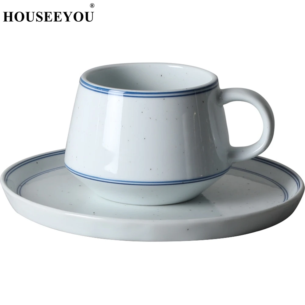 HOUSEEYOU Blue and White Porcelain Coffee Cup Saucer Set Creative Ceramic Teacups Cup for Home Restaurant Office Tea Cups
HOUSEEYOU Blue and White Porcelain Coffee Cup Saucer Set Creative Ceramic Teacups Cup for Home Restaurant Office Tea Cups