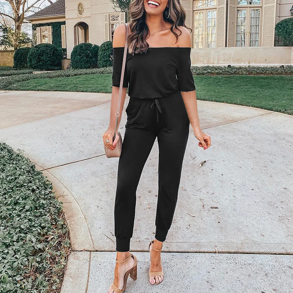 Women Summer Backless Off Shoulder Half Sleeve Rompers Jumpsuit Playsuit romper overalls for women romper #0423
Women Summer Backless Off Shoulder Half Sleeve Rompers Jumpsuit Playsuit romper overalls for women romper #0423