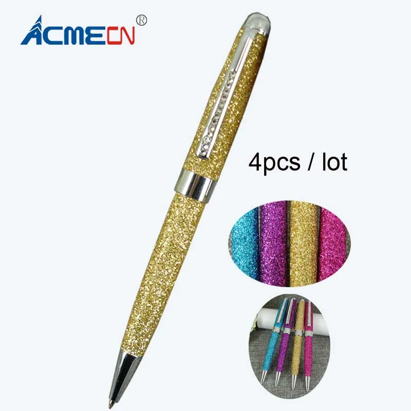 ACMECN 4pcs / lot Fashion Glitter Ball Pen MB style PU leather Ballpoint Pen for Women's Day Gifts Jewelled Crystal Bling Pens
ACMECN 4pcs / lot Fashion Glitter Ball Pen MB style PU leather Ballpoint Pen for Women's Day Gifts Jewelled Crystal Bling Pens