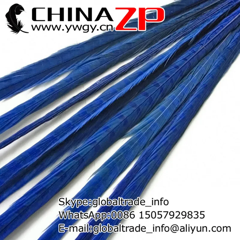 CHINAZP Factory 100pcs/lot 20-22inch (50-55cm) Length Good Quality Dyed Middle Blue Ringneck Pheasant Tail Feathers
CHINAZP Factory 100pcs/lot 20-22inch (50-55cm) Length Good Quality Dyed Middle Blue Ringneck Pheasant Tail Feathers