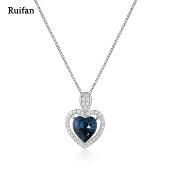 Clearance Sale Heart Shape Blue Crystal Rhinestone Pendant 925 Sterling Silver Chain Necklace Women Jewelry Accessories YNC030
Clearance Sale Heart Shape Blue Crystal Rhinestone Pendant 925 Sterling Silver Chain Necklace Women Jewelry Accessories YNC030