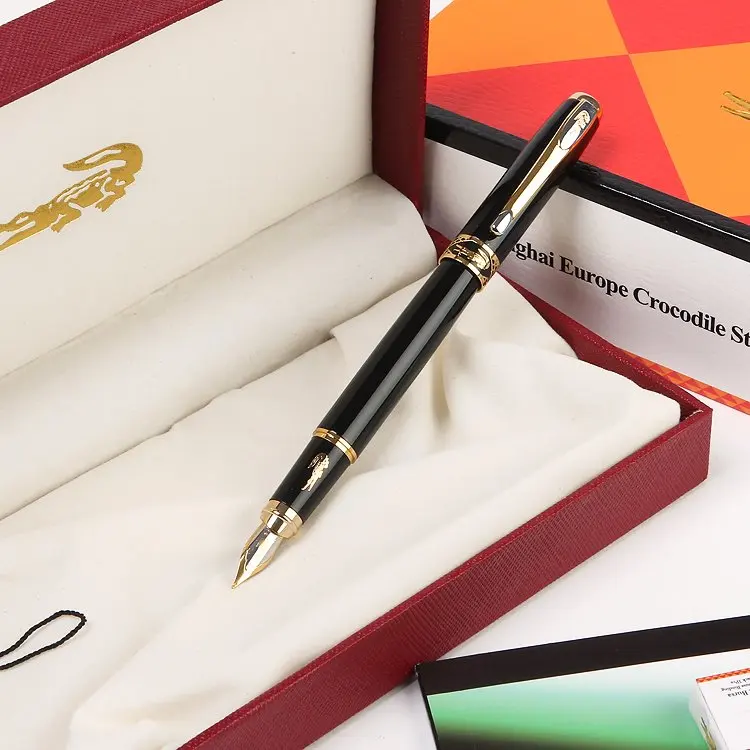 High quality Crocodile black fountain pen / Roller ball pen office office stationery Luxury 0.7 nib men Writing ink pens gift
High quality Crocodile black fountain pen / Roller ball pen office office stationery Luxury 0.7 nib men Writing ink pens gift