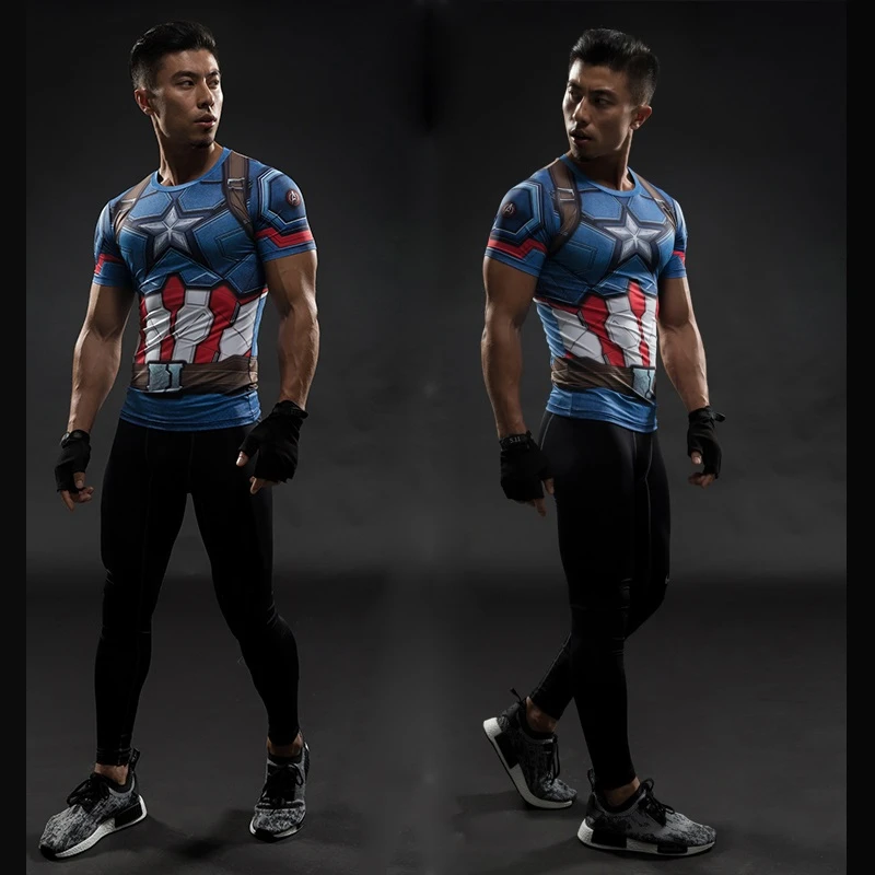 TUNSECHY Brand Captain America 3D Printed T-shirts Men Marvel Avengers iron man Fitness Clothing Male Crossfit Tops T-shirts 
TUNSECHY Brand Captain America 3D Printed T-shirts Men Marvel Avengers iron man Fitness Clothing Male Crossfit Tops T-shirts