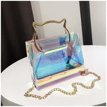 2018 Harajuku Laser Women Handbag Mini Cat Shape Transparent Jelly bag Summer Crossbody Bag For Women Messenger Bag
2018 Harajuku Laser Women Handbag Mini Cat Shape Transparent Jelly bag Summer Crossbody Bag For Women Messenger Bag