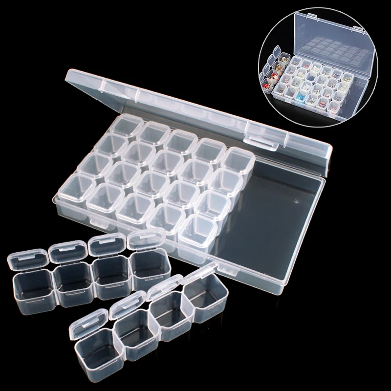 28 Slots Jewelry Organizer Holder Storage Box Women Rhinestone Nail Art Tools Case Display #233811
28 Slots Jewelry Organizer Holder Storage Box Women Rhinestone Nail Art Tools Case Display #233811