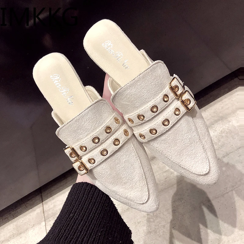 Summer Simple Pointed Toe Flat Mule Slippers Slides Holidays Sandals Ladies Shoes For Women 2019 Slingbacks F90214
Summer Simple Pointed Toe Flat Mule Slippers Slides Holidays Sandals Ladies Shoes For Women 2019 Slingbacks F90214