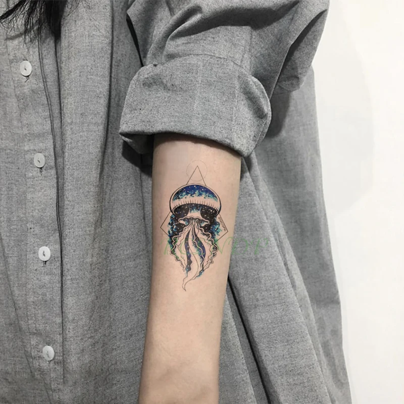 Waterproof Temporary Tattoo Sticker Jellyfish Tatto Stickers Flash Tatoo Arm Hand Shoulder Leg Fake Tattoos for Kids Men Women
Waterproof Temporary Tattoo Sticker Jellyfish Tatto Stickers Flash Tatoo Arm Hand Shoulder Leg Fake Tattoos for Kids Men Women