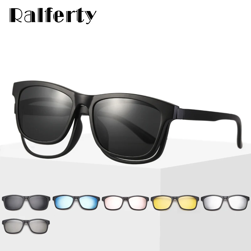 Ralferty Magnet Sunglasses Men Eyeglass Frames With Clip On Sunglass Women Polarized UV400 TR90 3D Night Vision Glasses A2201
Ralferty Magnet Sunglasses Men Eyeglass Frames With Clip On Sunglass Women Polarized UV400 TR90 3D Night Vision Glasses A2201