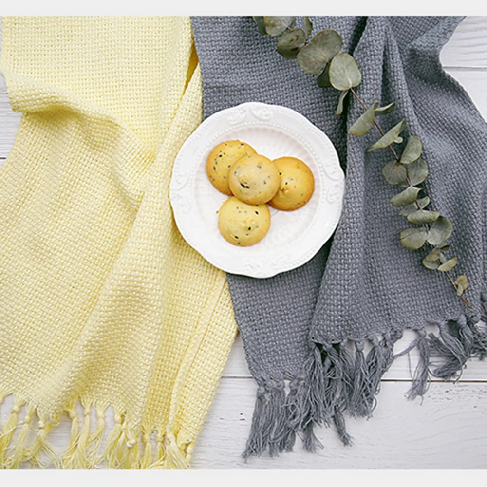 Meking Photography Props Pure Color Elegant Woven Tablecloth Decoration Covering With Tassel Party
Meking Photography Props Pure Color Elegant Woven Tablecloth Decoration Covering With Tassel Party