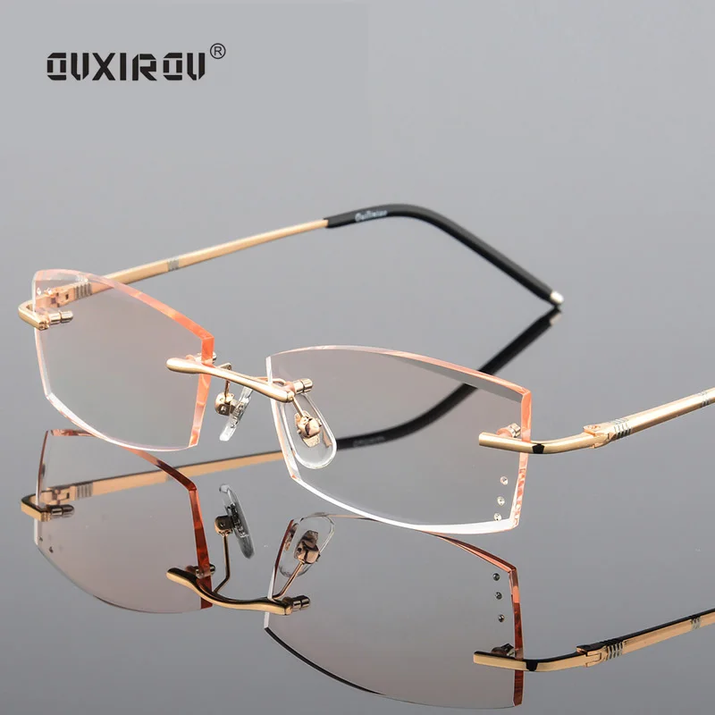fashion luxury Diamond Trimmed Eyeglasses Rimless Glasses Men Women Titanium Anti-blue light Goggles Myopia Glasses Frame s829
fashion luxury Diamond Trimmed Eyeglasses Rimless Glasses Men Women Titanium Anti-blue light Goggles Myopia Glasses Frame s829
