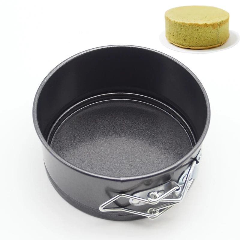 black 4 Piece Small Nonstick Cheesecake Pan luyaoyao 4Inch Mini