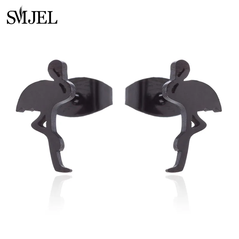 SMJEL Punk Earrings Black Stainless Steel Bird Earrings for Women Flamingo Stud Earrings Mother's Day Gifts Christmas Jewelry
SMJEL Punk Earrings Black Stainless Steel Bird Earrings for Women Flamingo Stud Earrings Mother's Day Gifts Christmas Jewelry