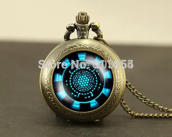 Movie New Iron Man Arc Reactor Pocket Watches 12pcs/lot quartz Locket necklace jewelry,vintage Pendant fashion steampunk womens
Movie New Iron Man Arc Reactor Pocket Watches 12pcs/lot quartz Locket necklace jewelry,vintage Pendant fashion steampunk womens