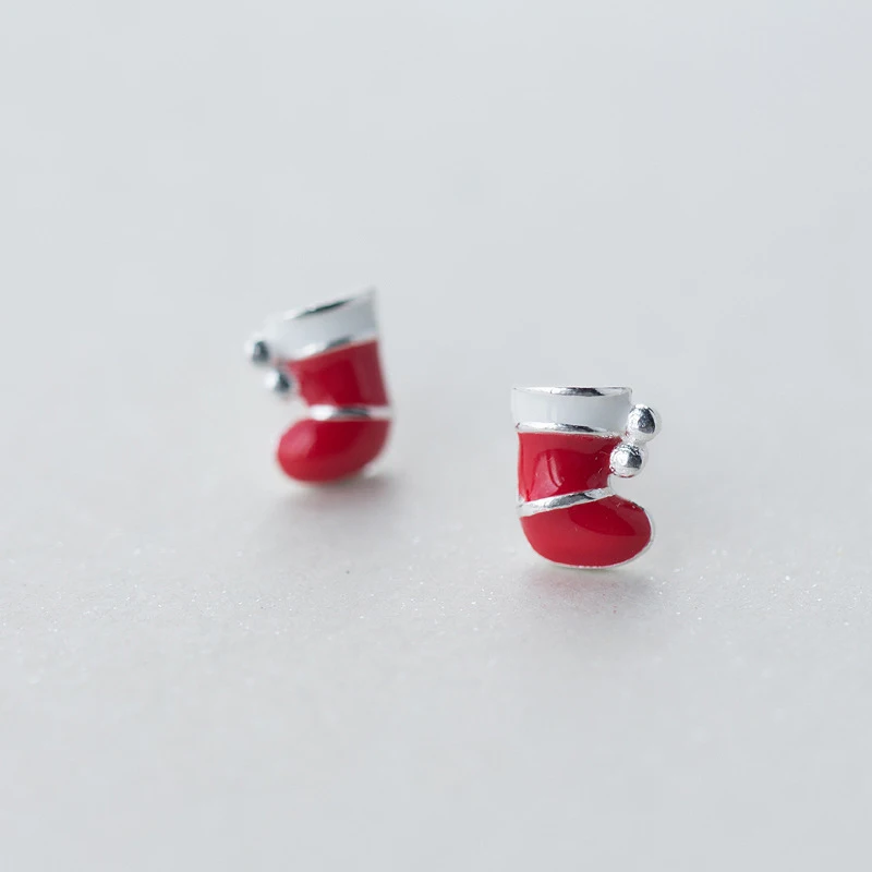 MloveAcc Cute Christmas Red Sock Stud Earring for Women Kid 925 Sterling Silver Earrings Earings Fashion Jewelry
MloveAcc Cute Christmas Red Sock Stud Earring for Women Kid 925 Sterling Silver Earrings Earings Fashion Jewelry