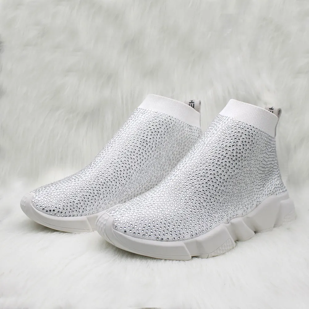 Bling Sneakers Women Crystals Sock Ankle Sports Boots Knitting Wooalt Rhinestone Shoes
Bling Sneakers Women Crystals Sock Ankle Sports Boots Knitting Wooalt Rhinestone Shoes