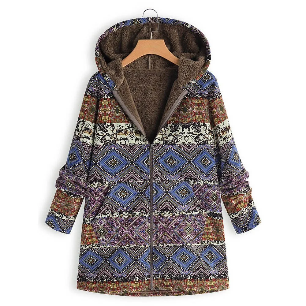 Womens Winter Warm Outwear Floral Print Hooded Pockets Vintage Oversize Coats abrigos mujer invierno 2018 winter coat women
Womens Winter Warm Outwear Floral Print Hooded Pockets Vintage Oversize Coats abrigos mujer invierno 2018 winter coat women